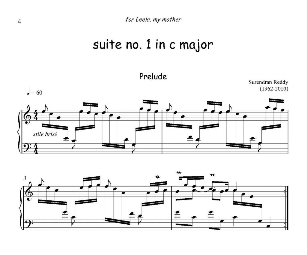 Suite No. 1 In C Major (from Six Baroque Suites) - African Composers ...