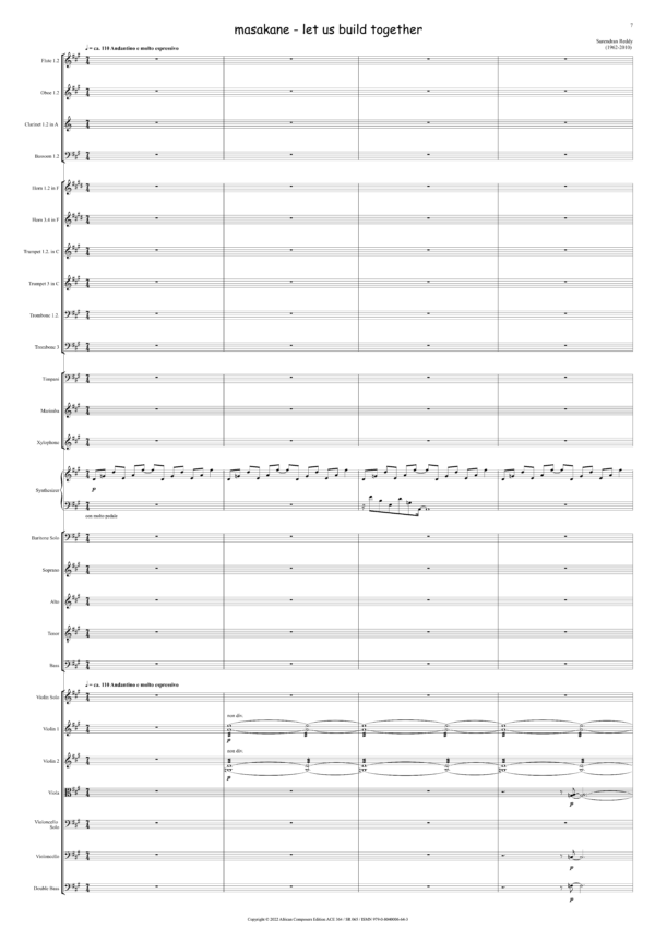 masakane let us build together (orchestral score)