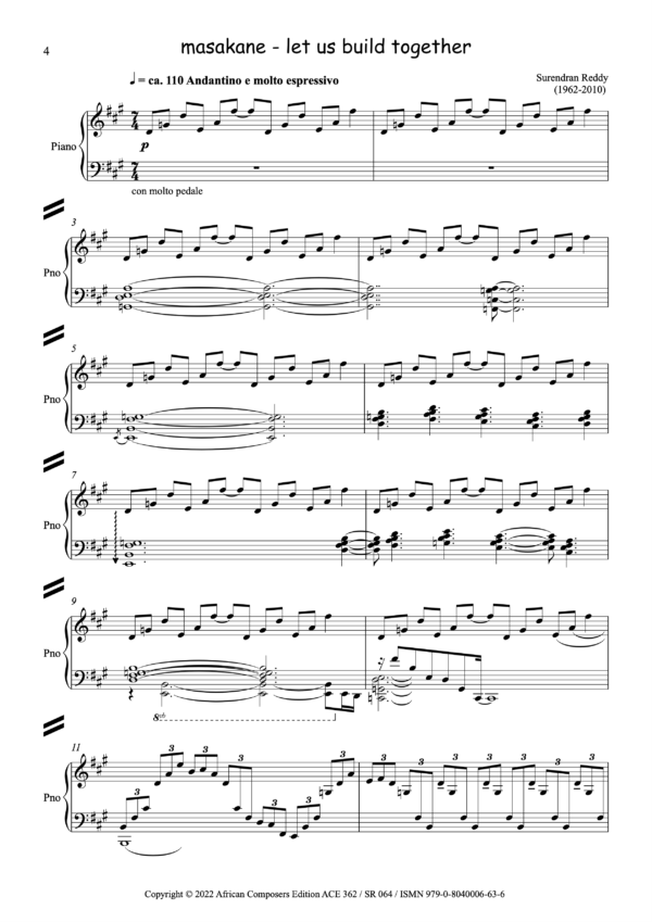 masakane let us build together (vocal score)