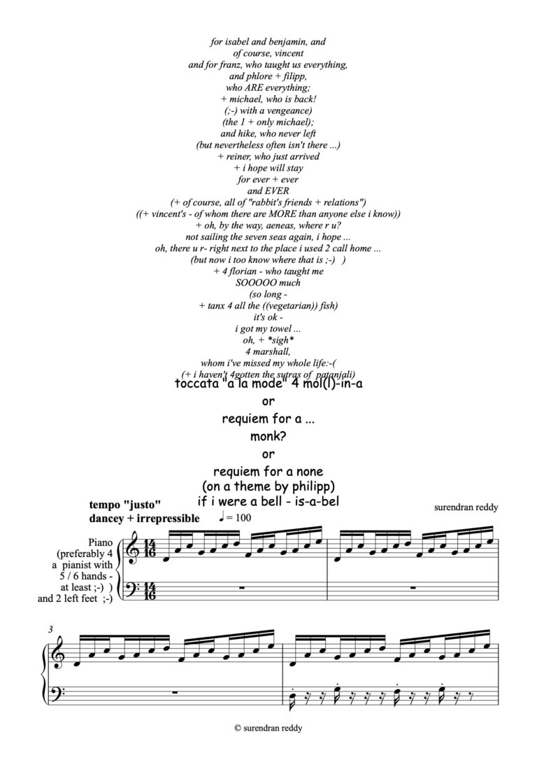 toccata à la mode for mol(l) in a